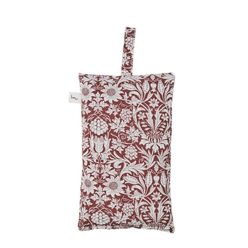 Bon Dep Lavender Bags Liberty Mortimer i bordeaux og hvidt Liberty-print